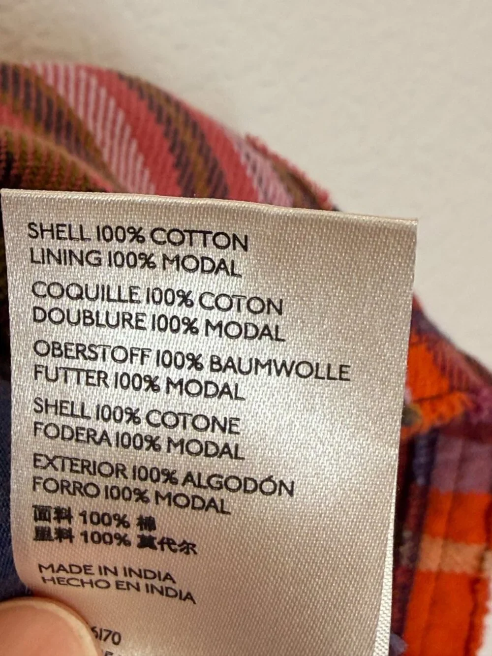 Free People Moon Bay Mixed Plaid Dress Babydoll Patchwork Western Small - Picture 13 of 14